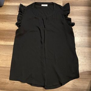 Zenana black sheer top